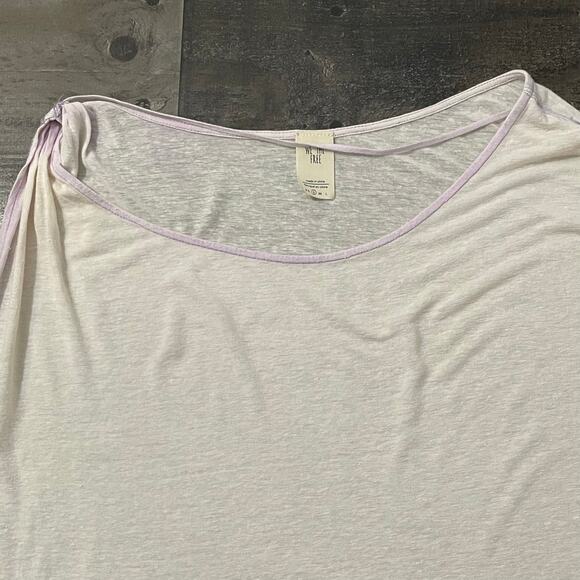 Free People We The Free Pluto Top Blouse Lavender Purple Pink Linen Blend Sz S - Picture 11 of 16